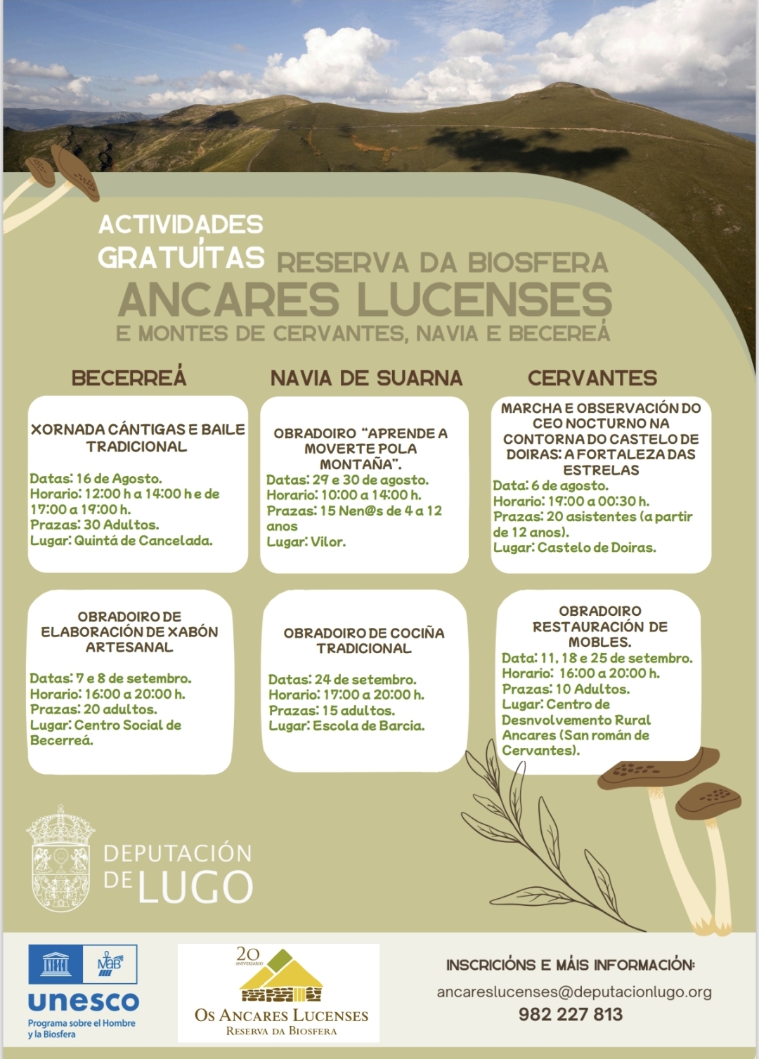Actividades Gratuítas Reserva da Biosfera Ancares