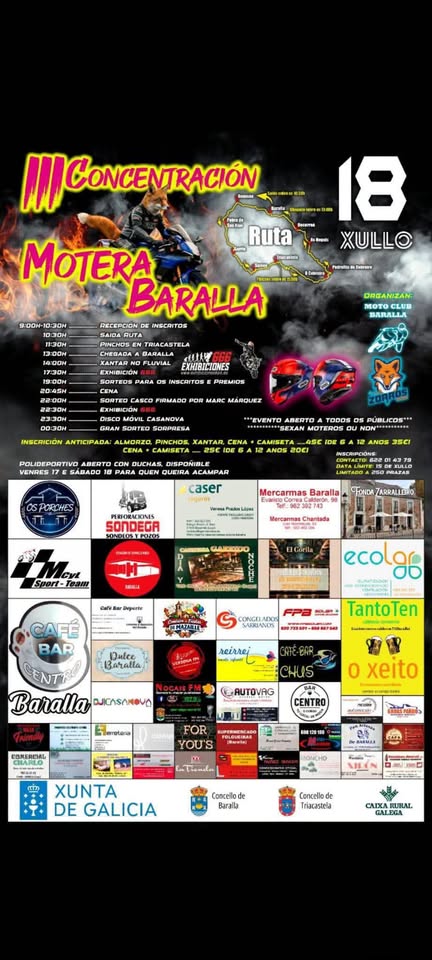 Concentración Motera Baralla