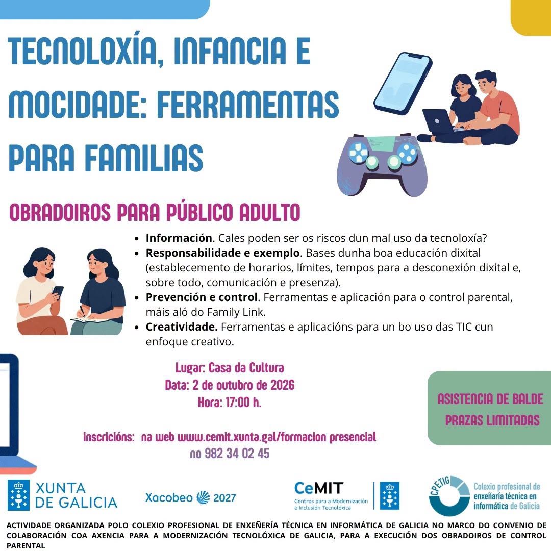 Obradoiros_tecnoloxía_infancia_mocidade_ferramentas_familias_A Fonsagrada