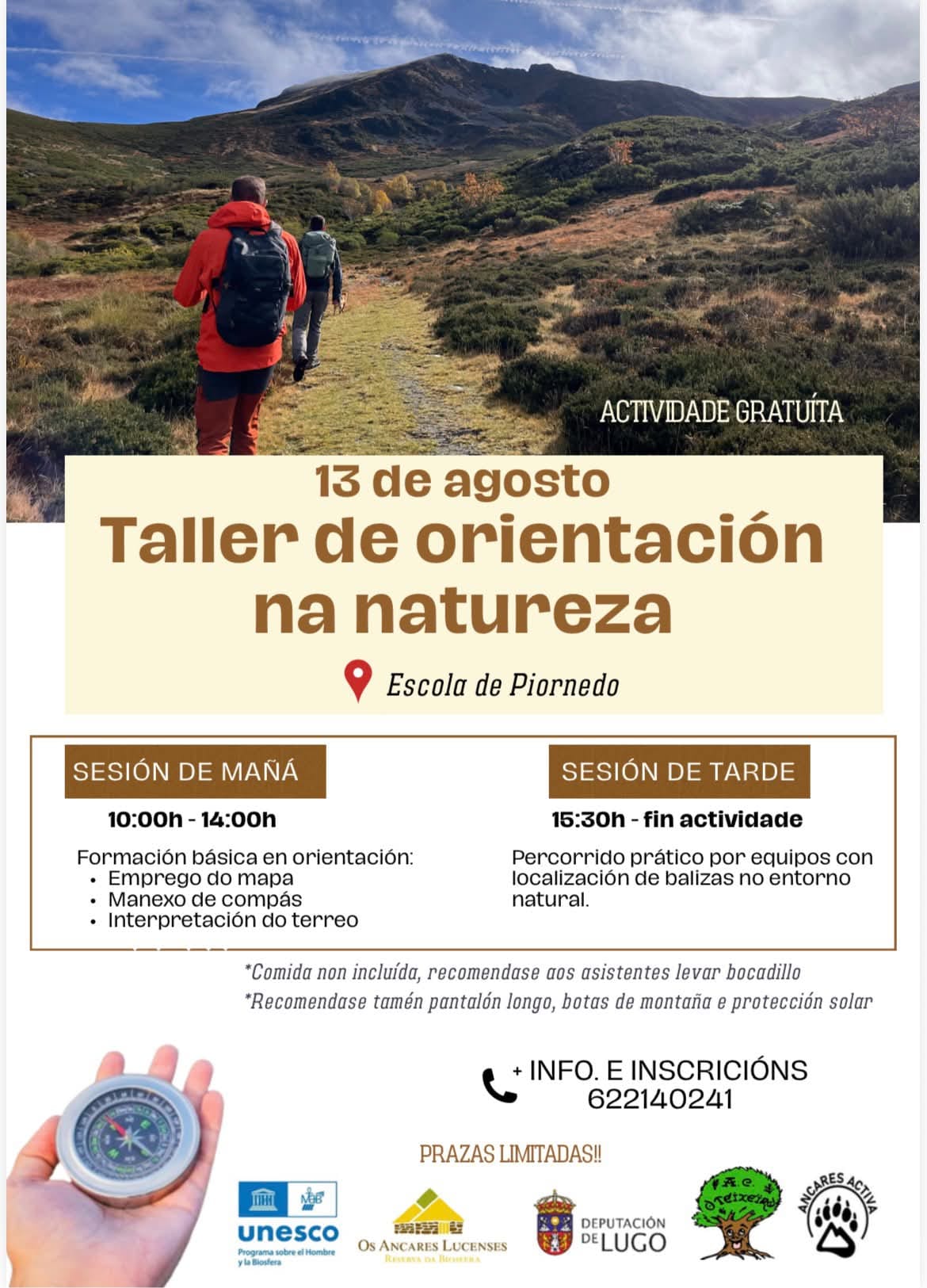 Taller de orientación na natureza
