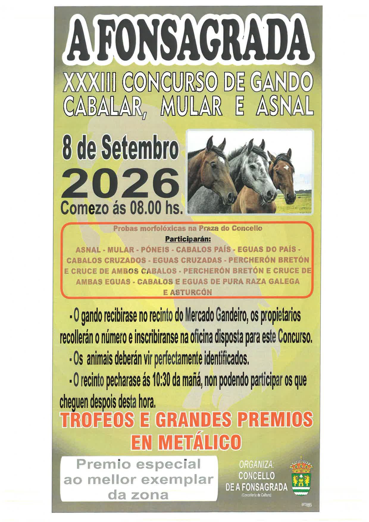 XXXIII Concurso de Gando Cabalar Mular Asnal_A fonsagrada