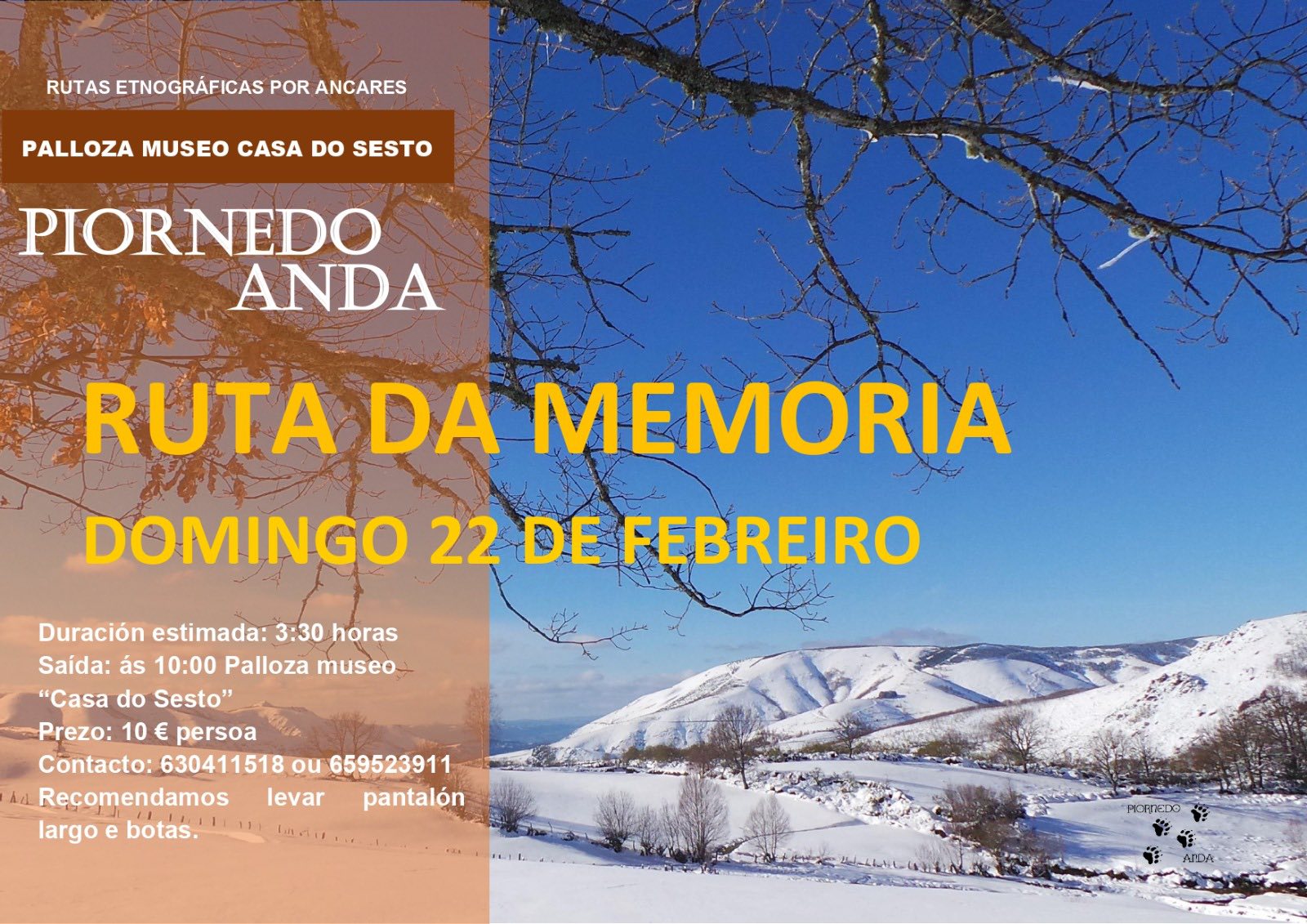 Ruta da Memoria organizada por Piornedo Anda