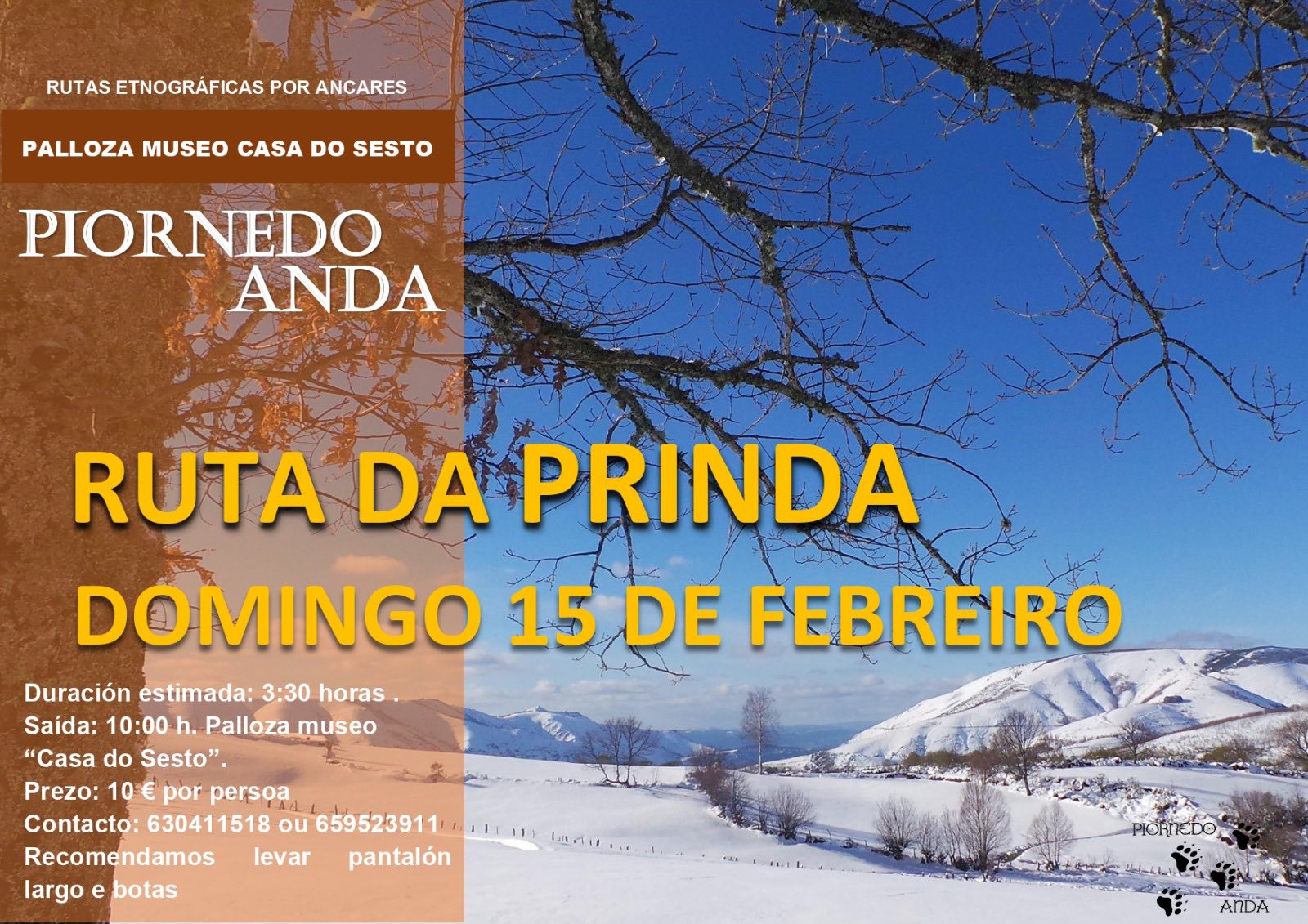 Ruta da Prinda - Piornedo Anda